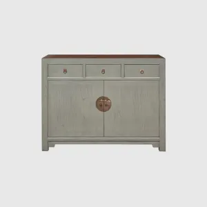 Sideboard - 3 Drawers With Wood Surface