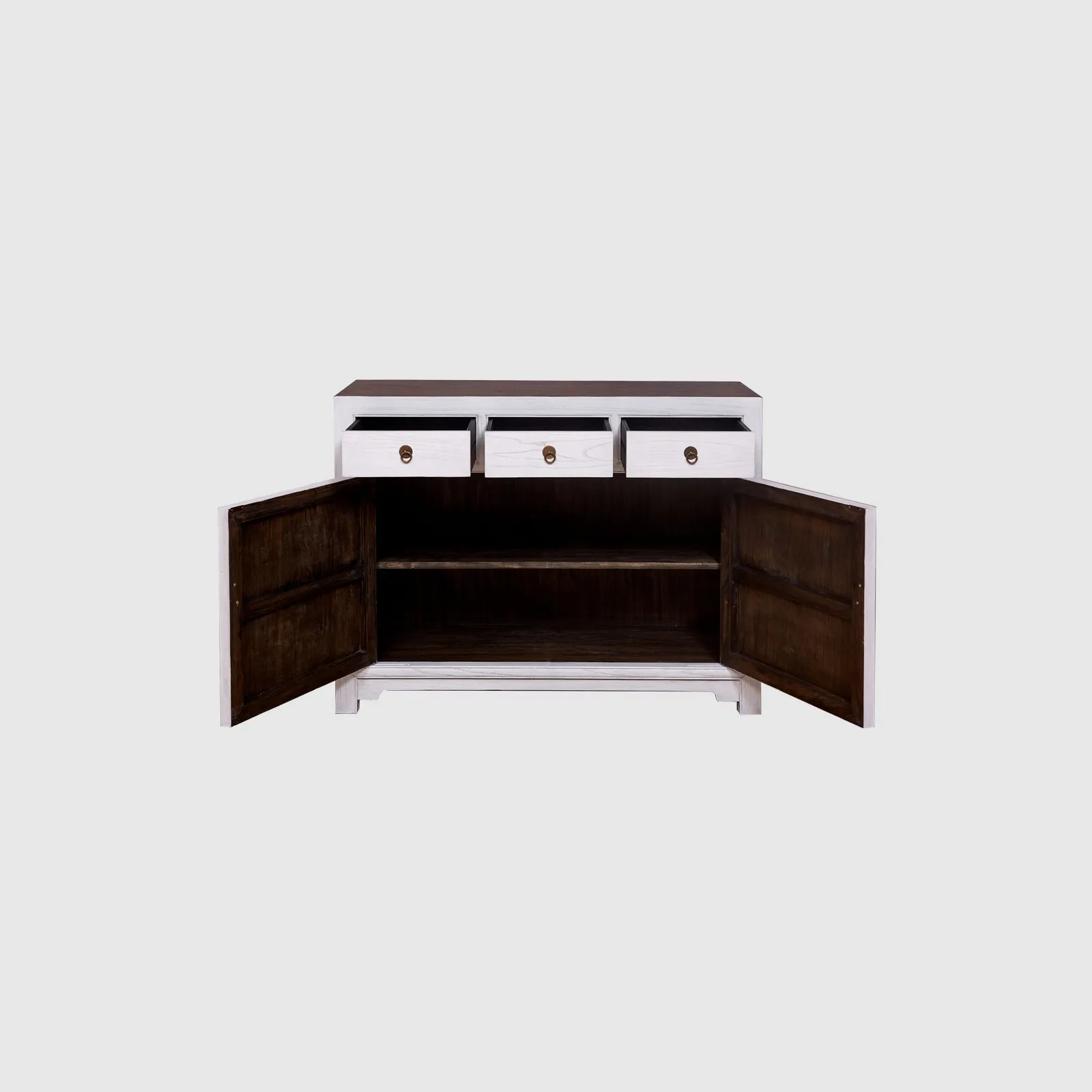 Sideboard - 3 Drawers With Wood Surface