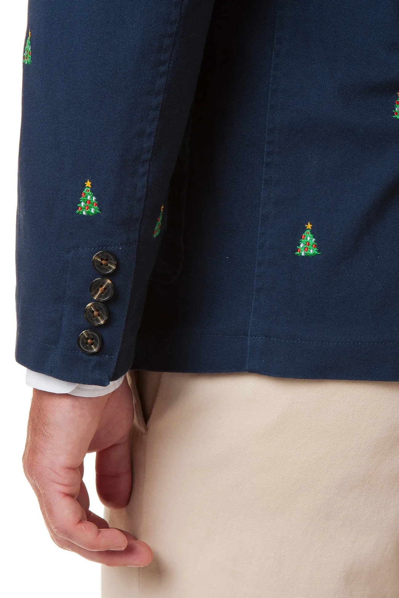 Spinnaker Blazer Nantucket Navy with Christmas Tree