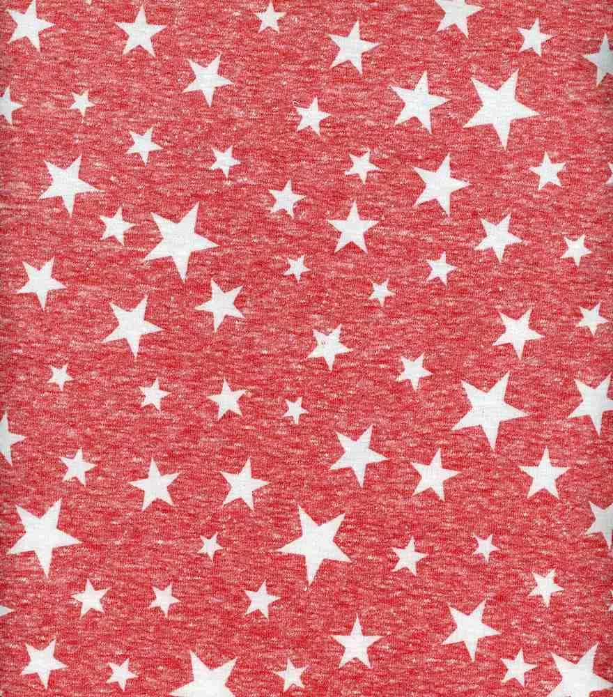 STAR PRINTED ON POLY RICH FRENCH TERRY TRIBLEND NFB200416-056