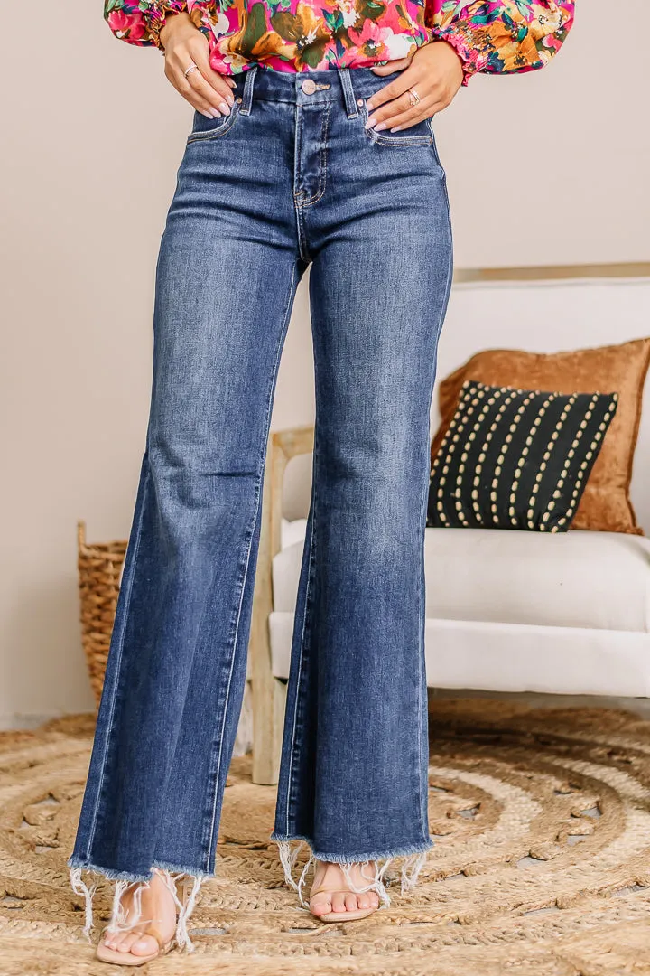 Tummy Control Wide Leg Jeans