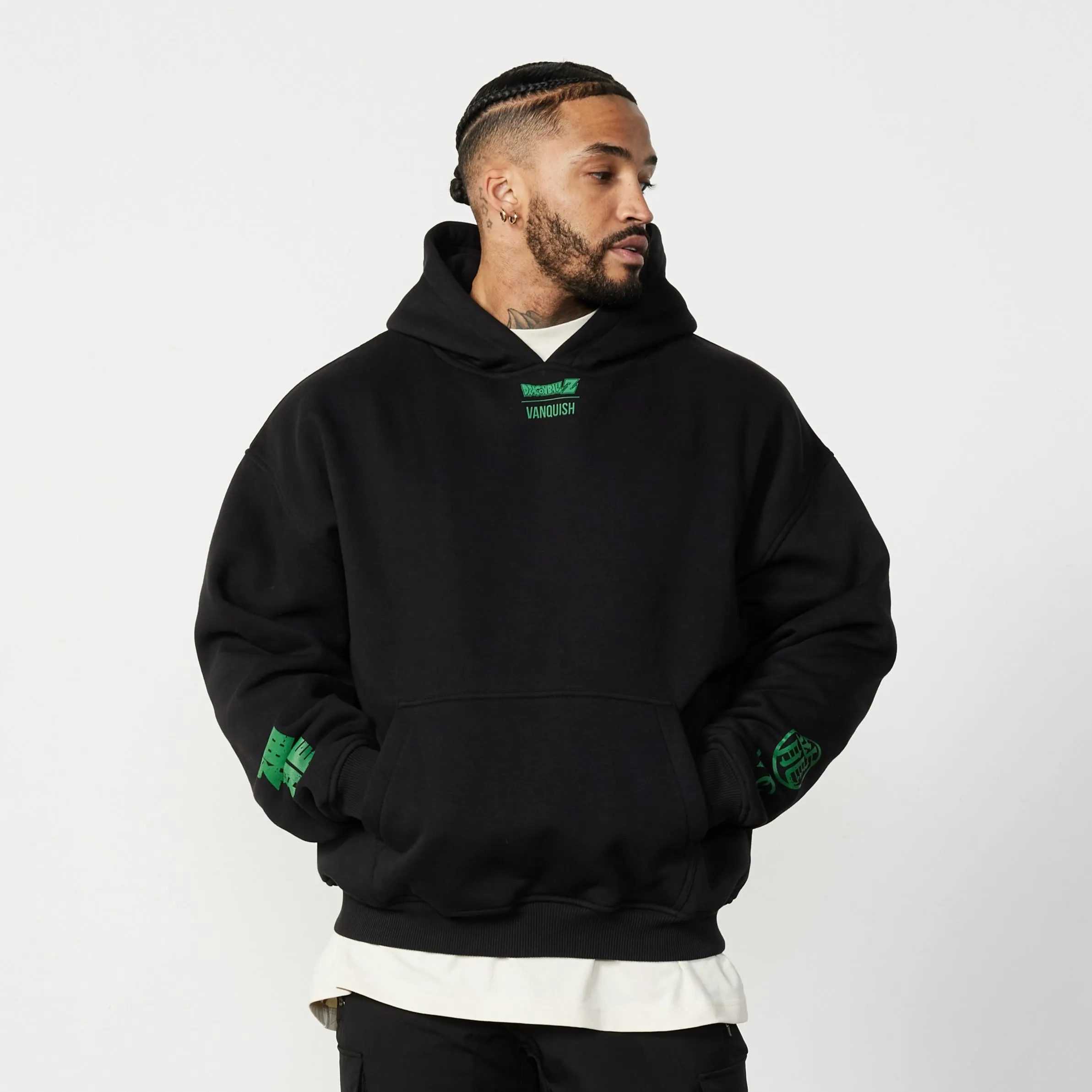 Vanquish DBZ Shenron Black Oversized Pullover Hoodie