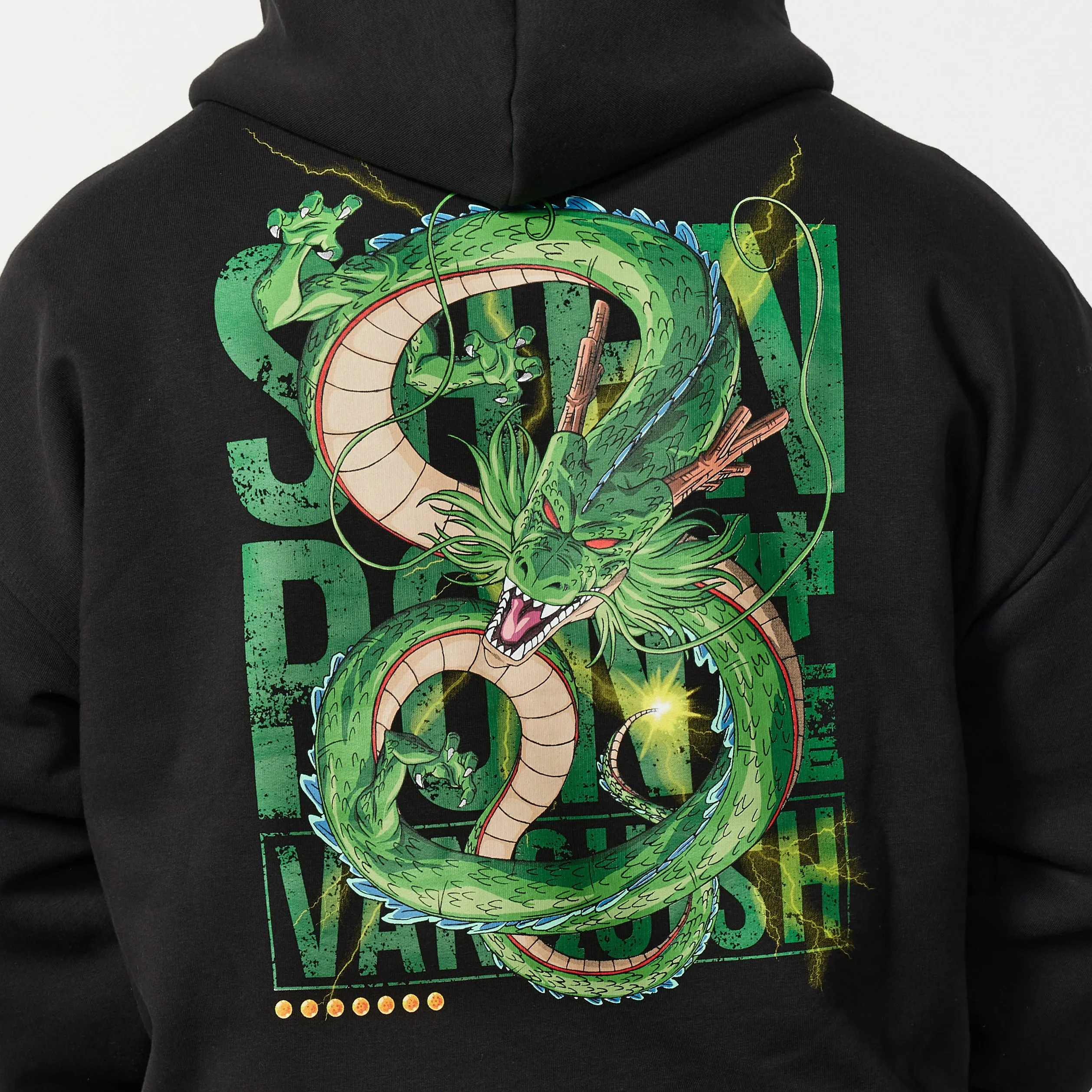 Vanquish DBZ Shenron Black Oversized Pullover Hoodie