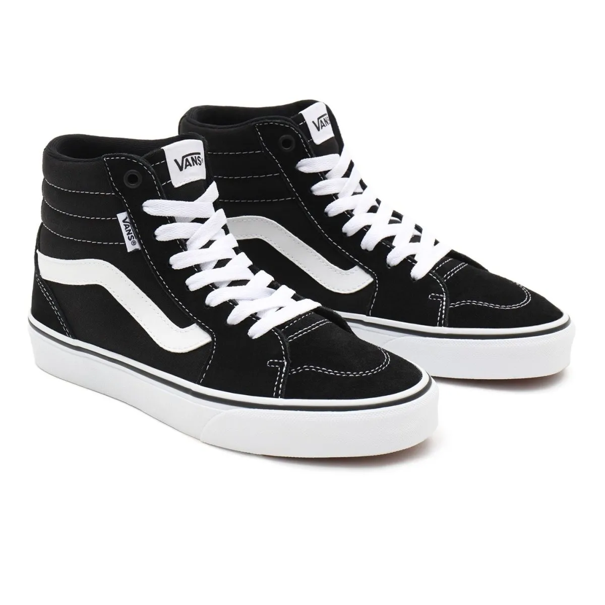 VANS MEN'S FILMORE HIGH BLACK/WHITE SHOES