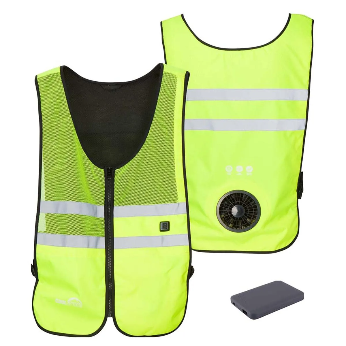 Venture Heat Unisex WindTech Pro 3 Speed Wearable Cooling Fan Vest with 3.7V Battery