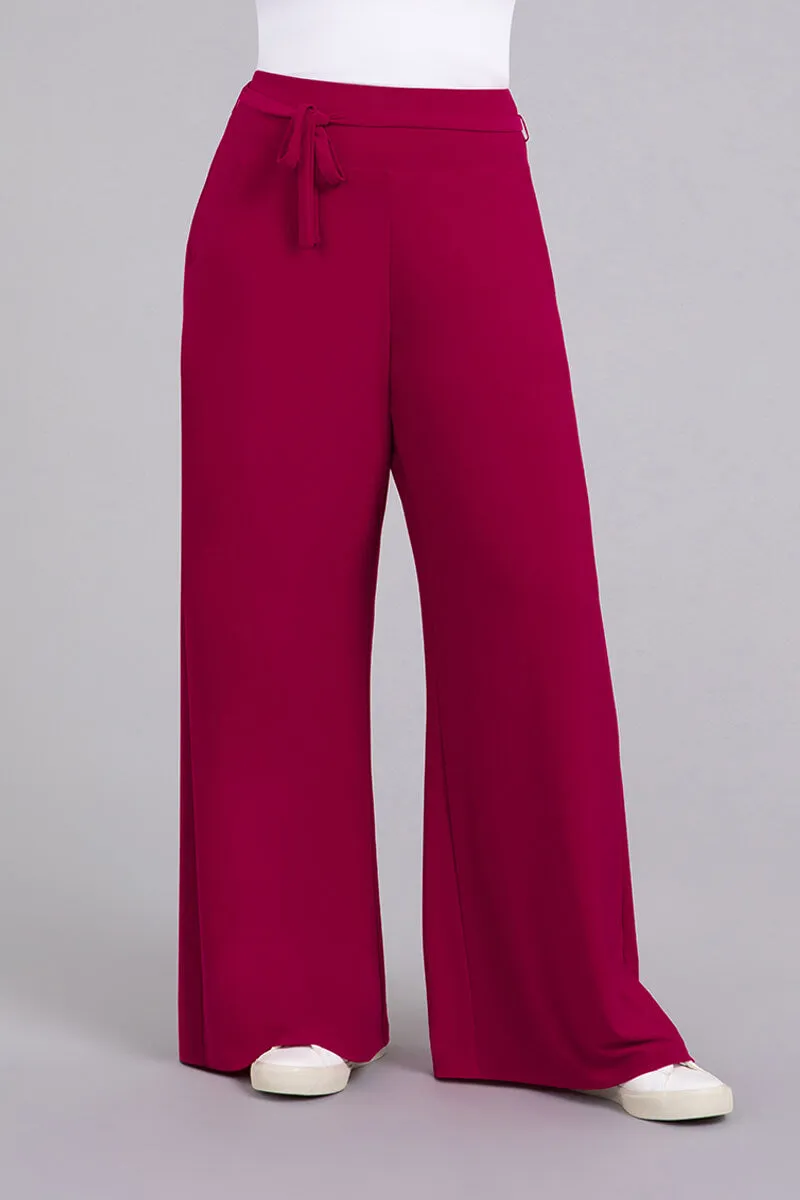 Wide Leg Trouser | Magenta